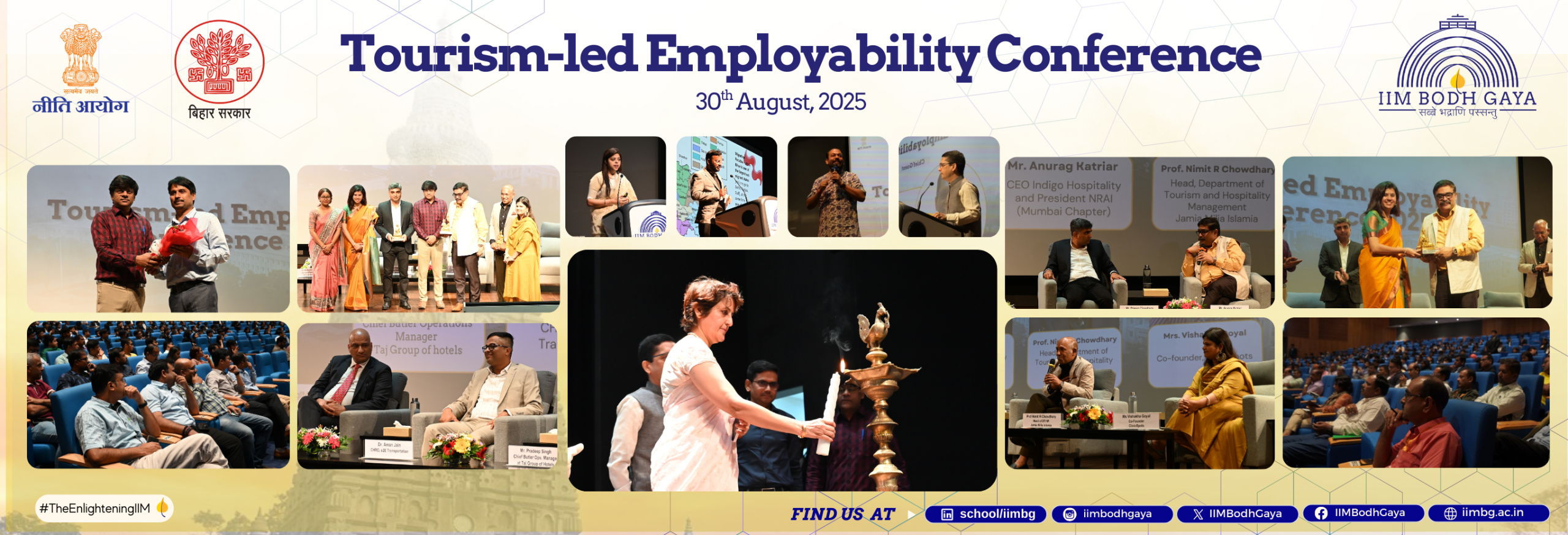 IIM Bodh Gaya Convenes Conference on ‘Tourism-Led Employability’, in Collaboration with NITI Aayog and Planning & Development Department, Government of Bihar