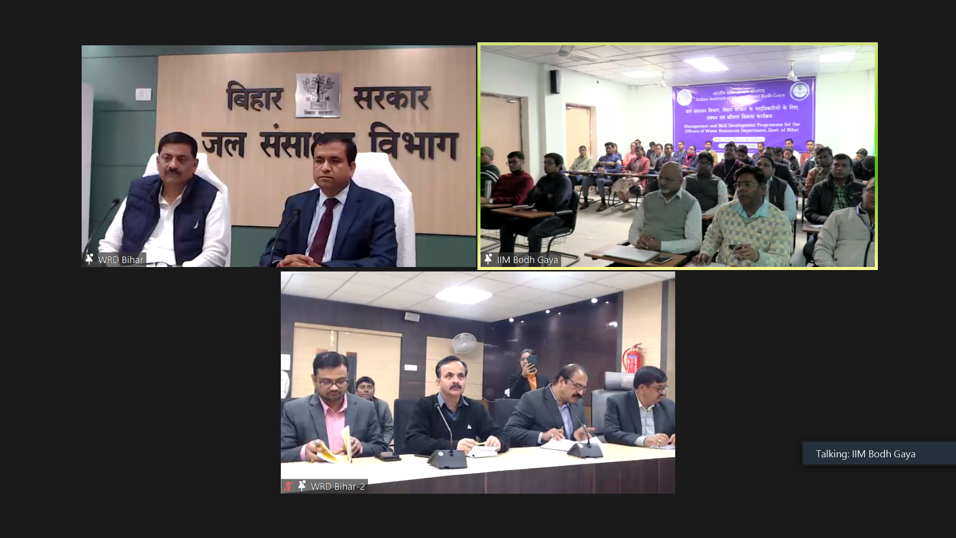 Water Resources Department Management and Skill Development Training Programme