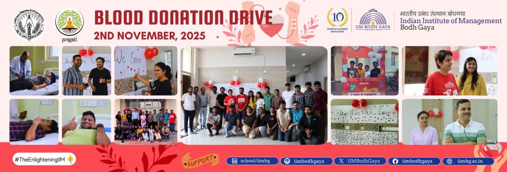 Blood donation drive at IIMBG