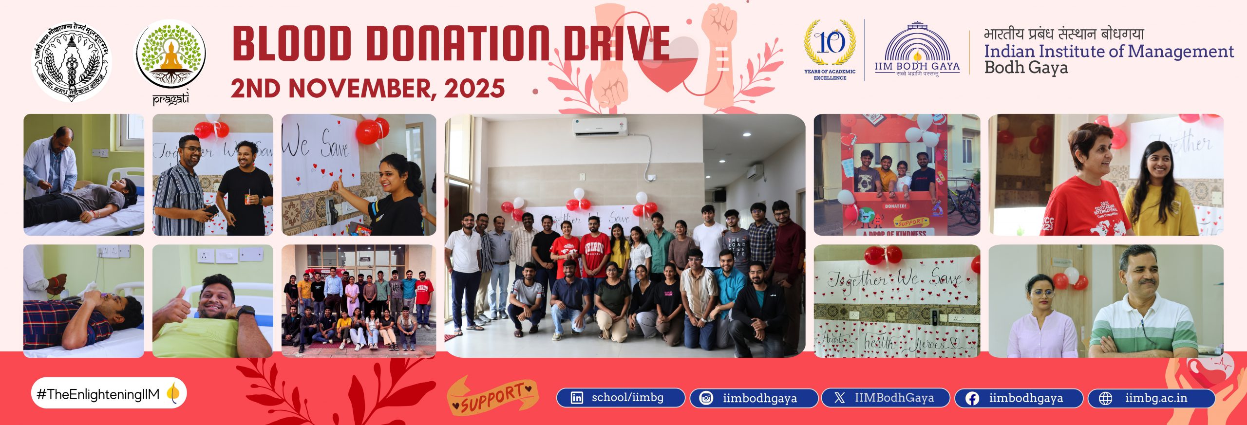 Blood donation drive at IIMBG