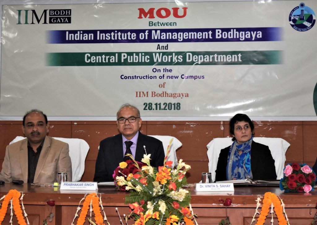 IIM Bodh Gaya signed MoU with CPWD for construction of campus